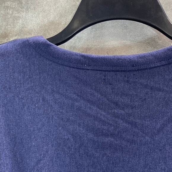 KINGSTON GREY Juniors' Navy Check Pleated Skirt Crewneck Mini Sweater Dress SZ L - Picture 5 of 12